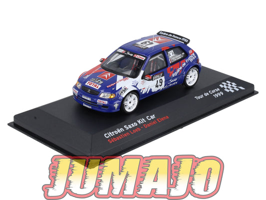 RFR5 voiture 1/43 IXO Rallye Française CITROEN Saxo Kit Car S.Loeb 1999 #49