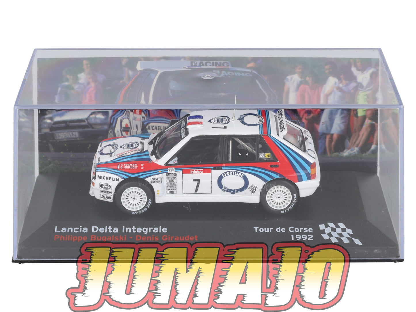 RFR60 voiture 1/43 IXO Rallye Française LANCIA Delta Integrale P.Bugalski 1992 #7