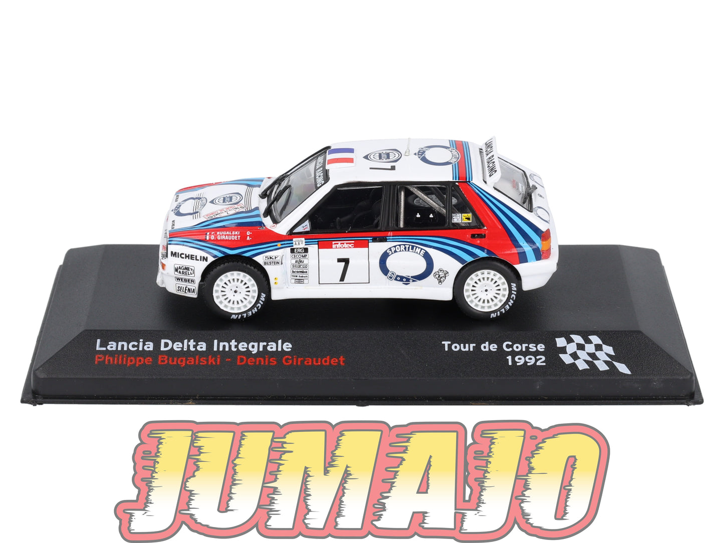 RFR60 voiture 1/43 IXO Rallye Française LANCIA Delta Integrale P.Bugalski 1992 #7