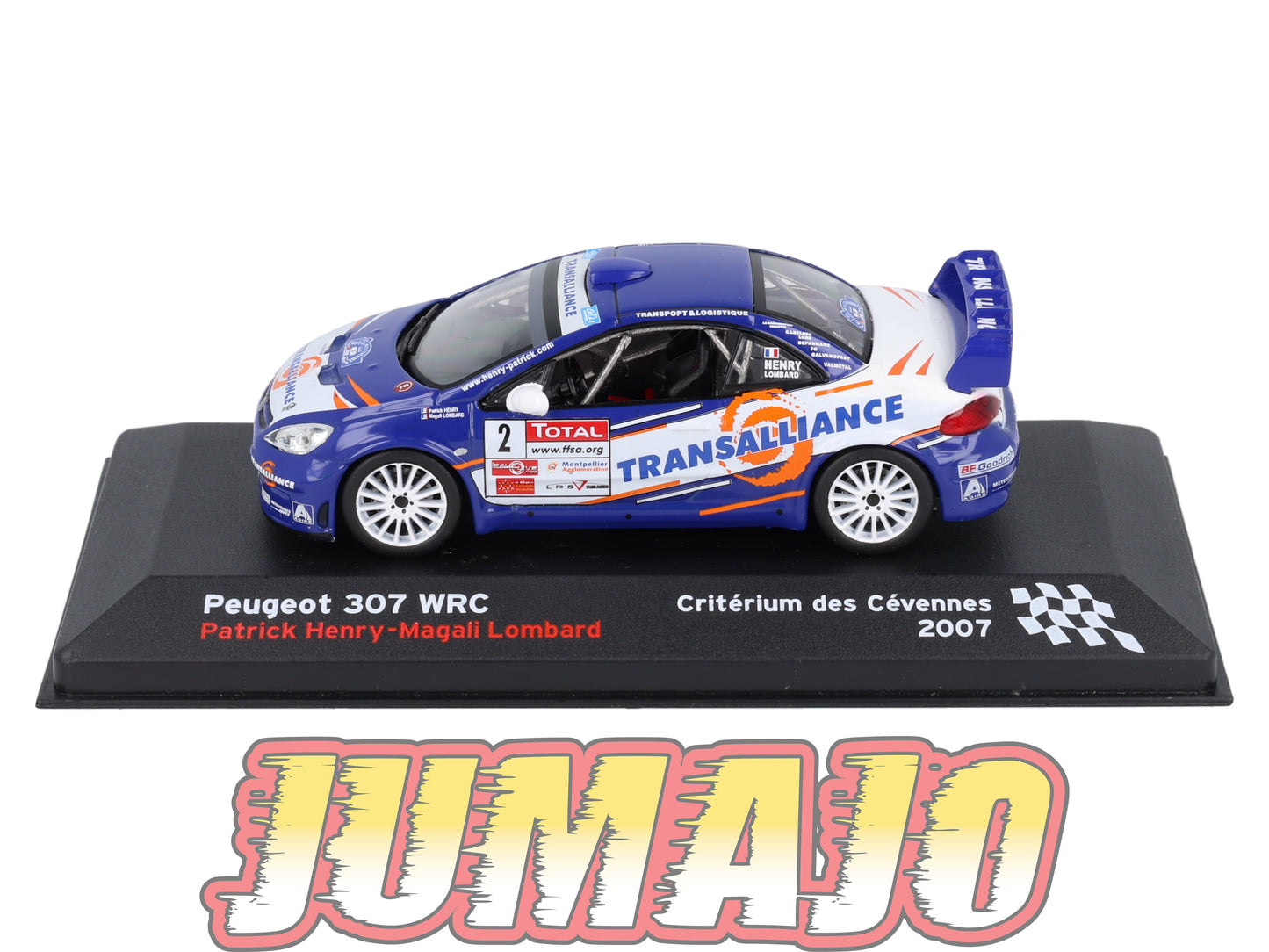 RFR8 voiture 1/43 IXO Altaya Rallye Française PEUGEOT 307 WRC P.Lombard 2007 #2