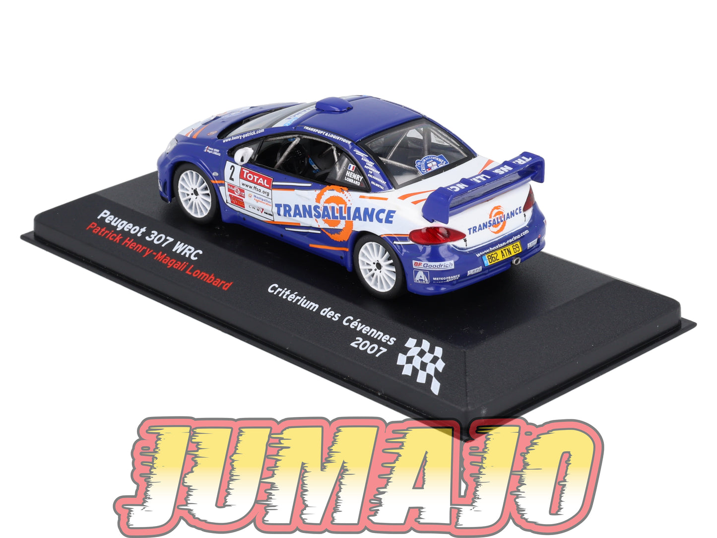 RFR8 voiture 1/43 IXO Altaya Rallye Française PEUGEOT 307 WRC P.Lombard 2007 #2