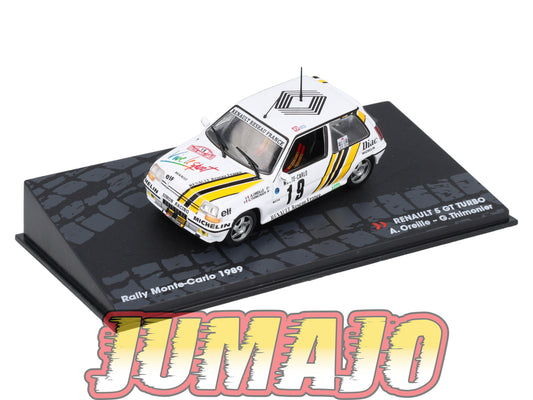 RIT22 Voiture 1/43 IXO Altaya Rallye RENAULT 5 GT Turbo Monte Carlo 1989 #19 A.Oreille