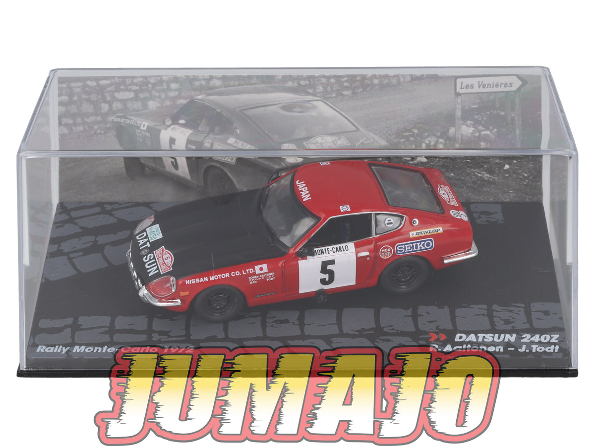 RIT34 Voiture 1/43 IXO Altaya Rallye : DATSUN 240Z Monte Carlo 1972 #5 R.Aaltonen