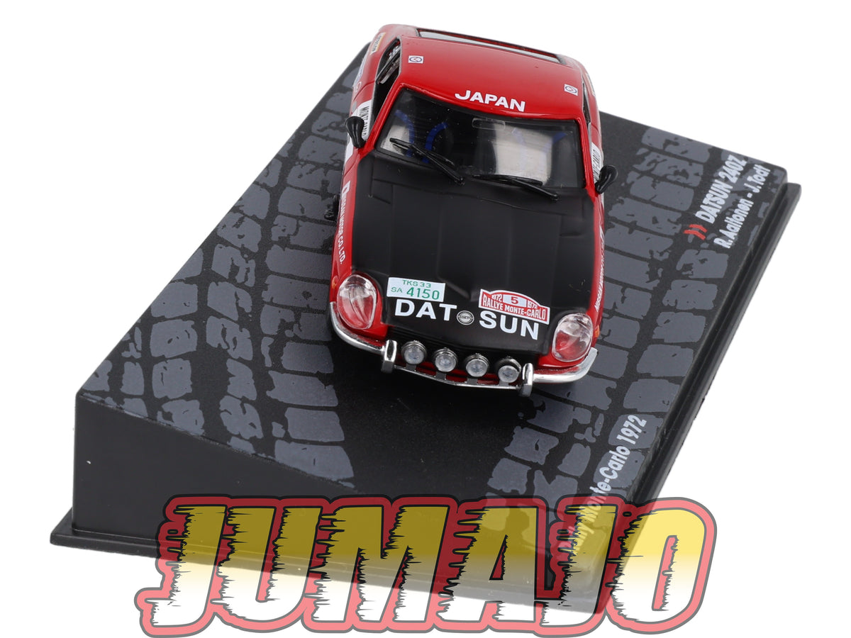 RIT34 Voiture 1/43 IXO Altaya Rallye : DATSUN 240Z Monte Carlo 1972 #5 R.Aaltonen