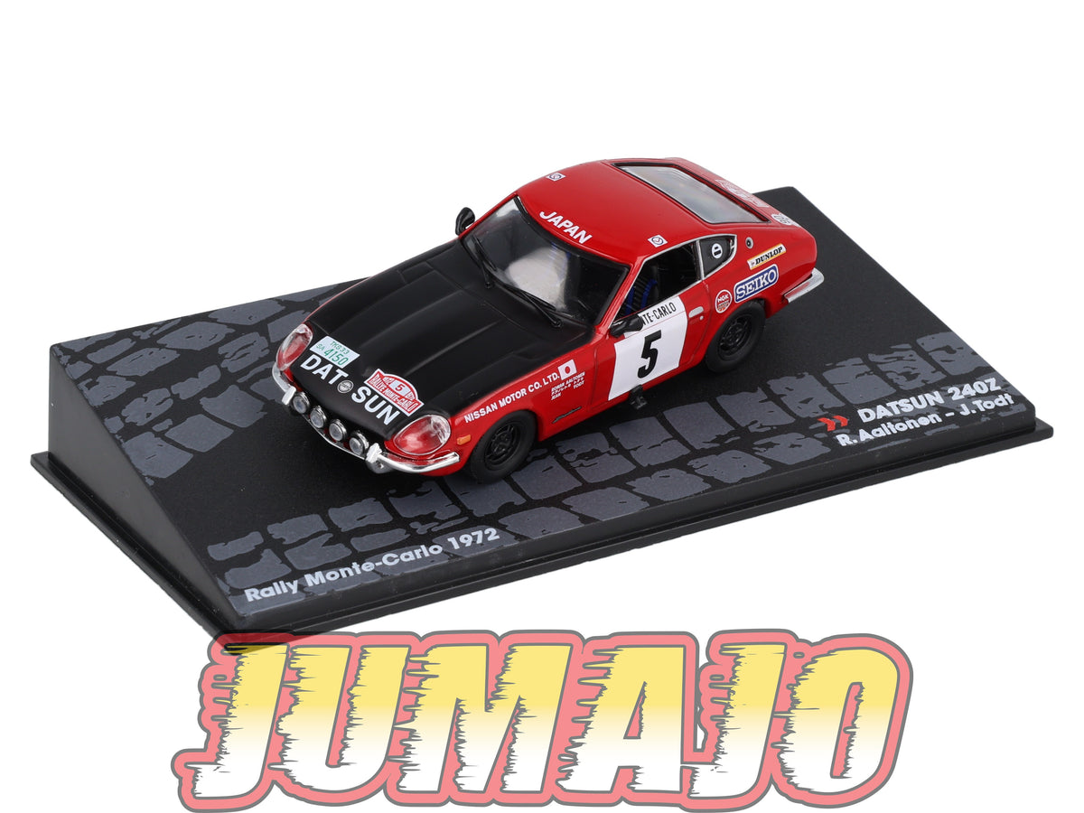 RIT34 Voiture 1/43 IXO Altaya Rallye : DATSUN 240Z Monte Carlo 1972 #5 R.Aaltonen