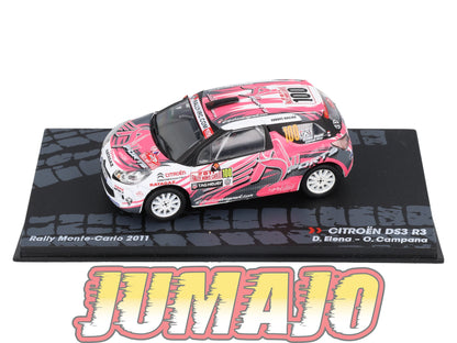 RIT37 voiture 1/43 IXO Altaya Rallye Monte-carlo CITROEN DS3 D.Elena 2011 #100