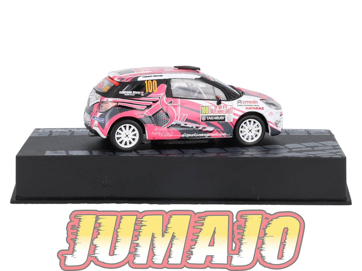 RIT37 voiture 1/43 IXO Altaya Rallye Monte-carlo CITROEN DS3 D.Elena 2011 #100