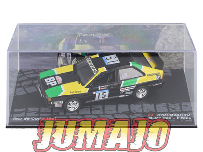 RIT3 voiture 1/43 IXO Altaya Rallye AUDI Quattro M.Mouton 1981 #15