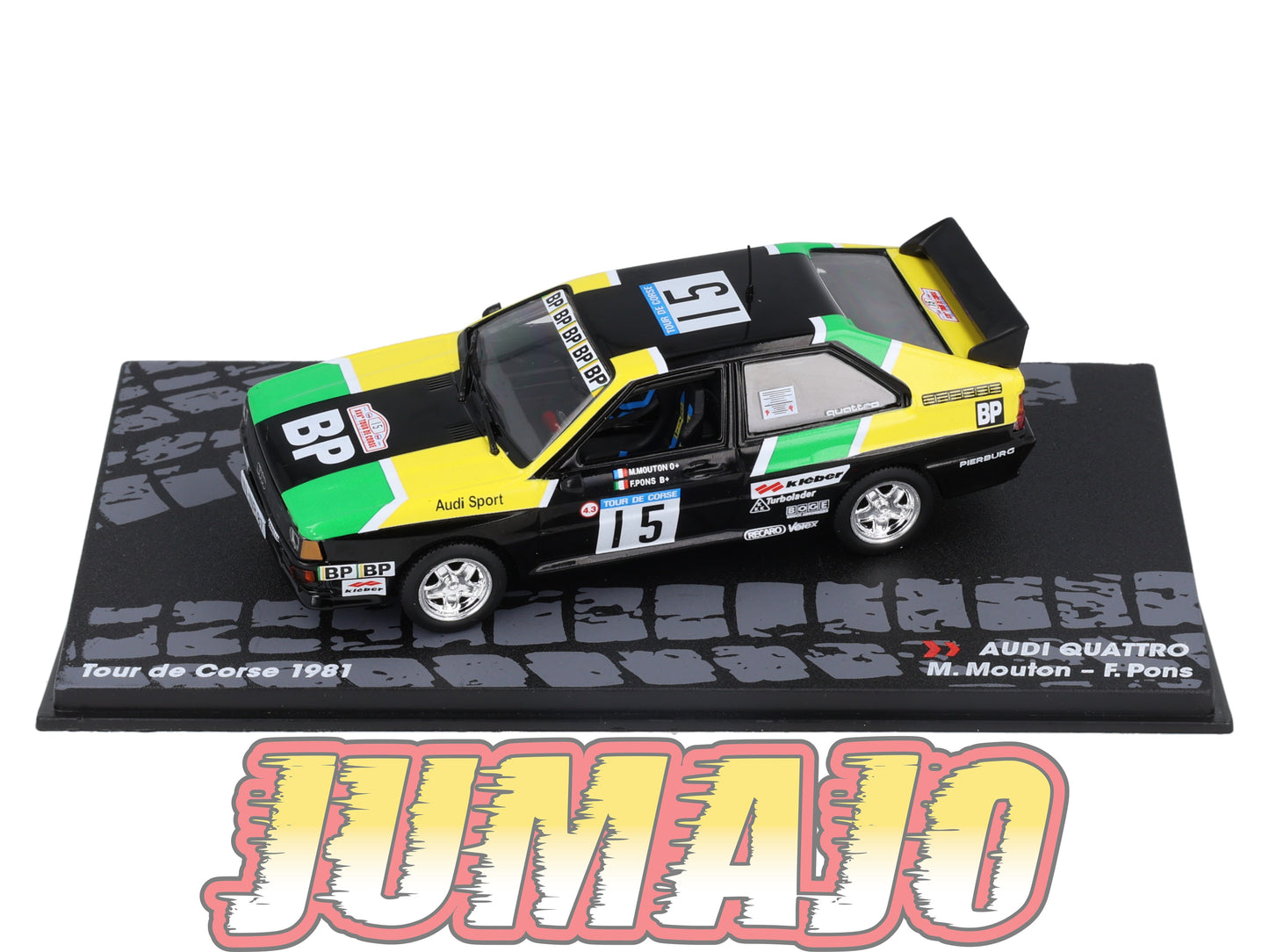 RIT3 voiture 1/43 IXO Altaya Rallye AUDI Quattro M.Mouton 1981 #15