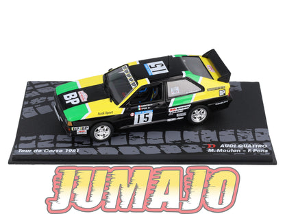 RIT3 voiture 1/43 IXO Altaya Rallye AUDI Quattro M.Mouton 1981 #15