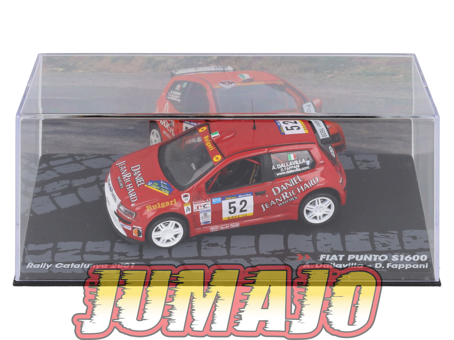 RIT47 voiture 1/43 IXO Altaya Rallye FIAT Punto S1600 A.Dallavilla 2001 #52