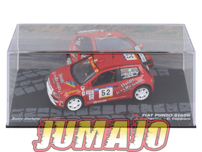 RIT47 voiture 1/43 IXO Altaya Rallye FIAT Punto S1600 A.Dallavilla 2001 #52