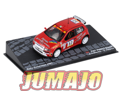 RIT47 voiture 1/43 IXO Altaya Rallye FIAT Punto S1600 A.Dallavilla 2001 #52