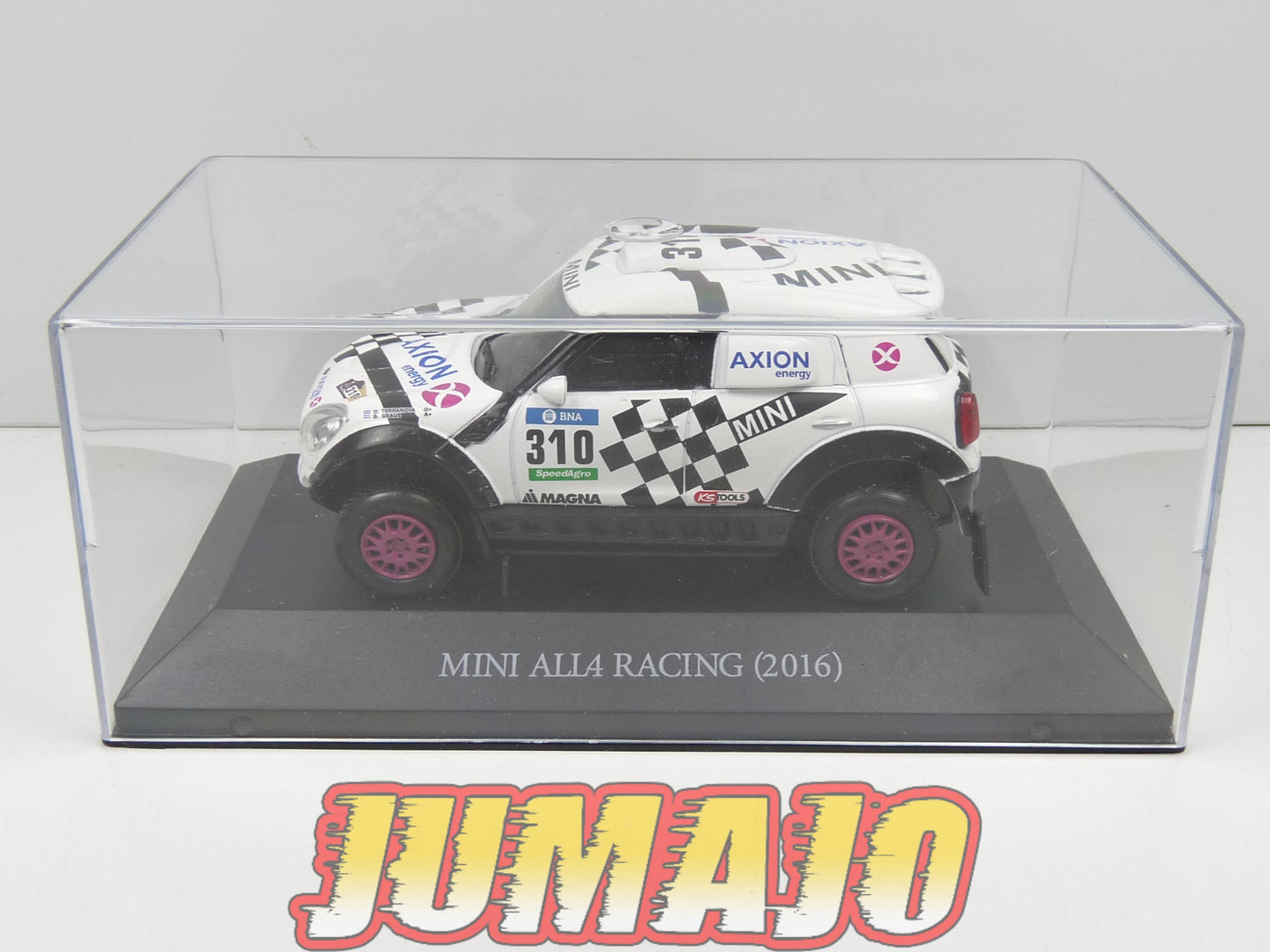 RLY33 Voiture 1/43 SALVAT Paris/Dakar :  Mini All4 Racing Terranova Graue 2016