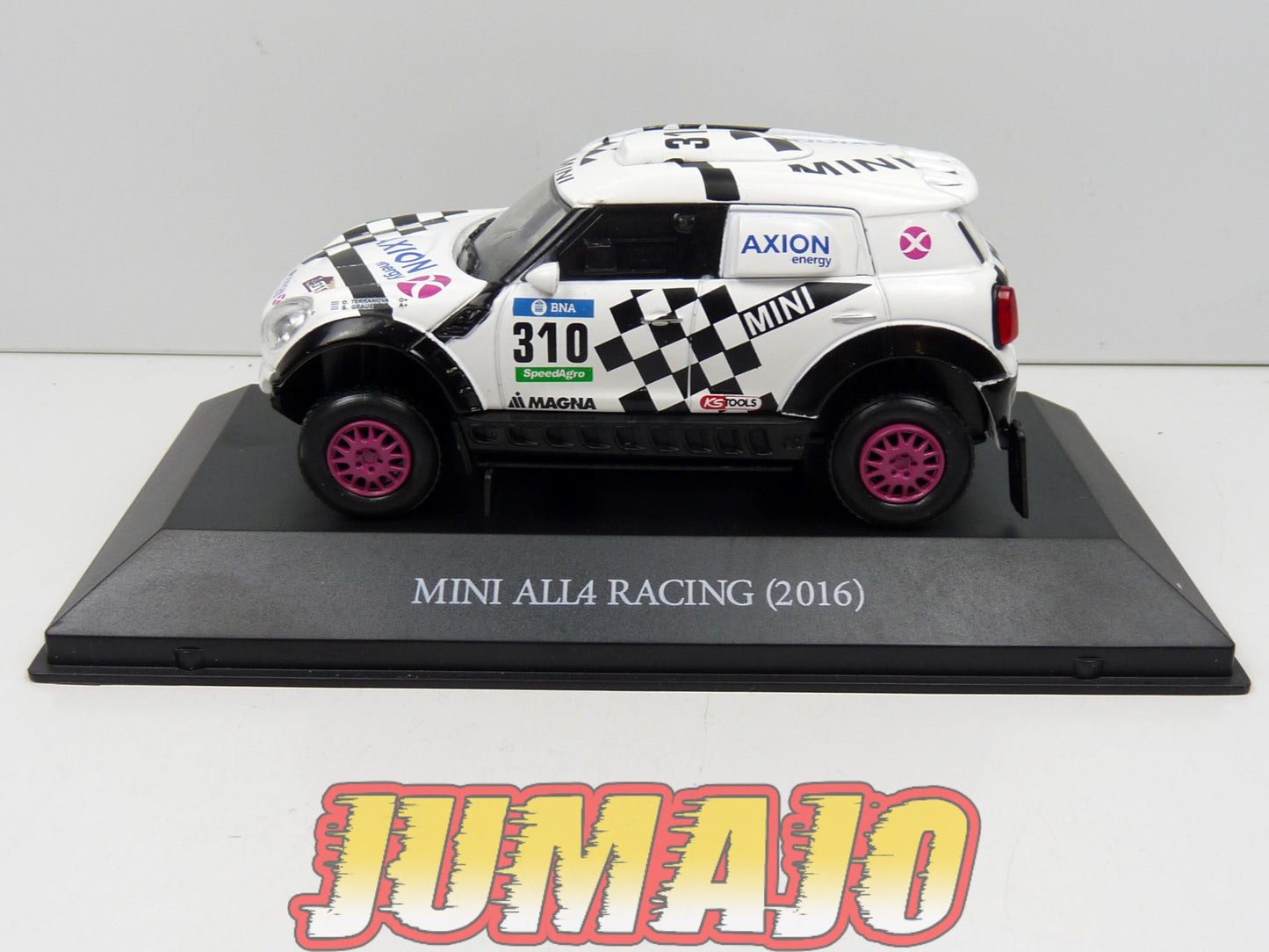 RLY33 Voiture 1/43 SALVAT Paris/Dakar :  Mini All4 Racing Terranova Graue 2016