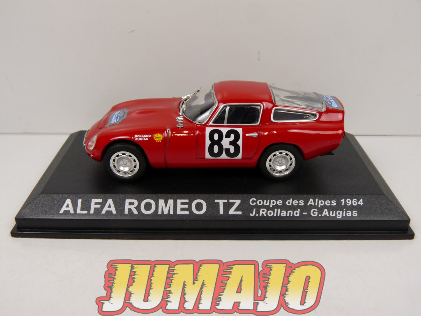 RLY45 voiture 1/43 IXO Altaya Rallye : ALFA ROMEO #83 1964 J.Rolland