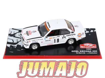 RMC100 Voiture 1/43 IXO Altaya Rallye OPEL Ascona 400 S.Servia 1983 #19