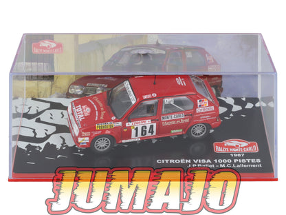 RMC105 Voiture 1/43 IXO Altaya Rallye monte-carlo CITROEN Visa 1000 pistes Ballet 1987 #164