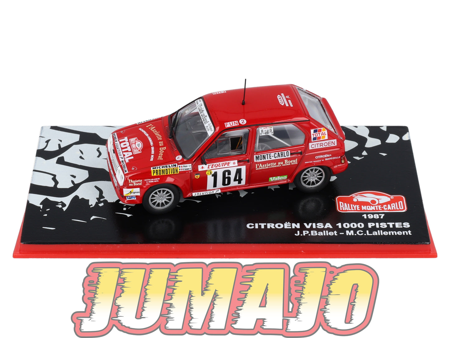 RMC105 Voiture 1/43 IXO Altaya Rallye monte-carlo CITROEN Visa 1000 pistes Ballet 1987 #164