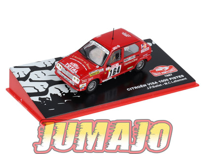 RMC105 Voiture 1/43 IXO Altaya Rallye monte-carlo CITROEN Visa 1000 pistes Ballet 1987 #164