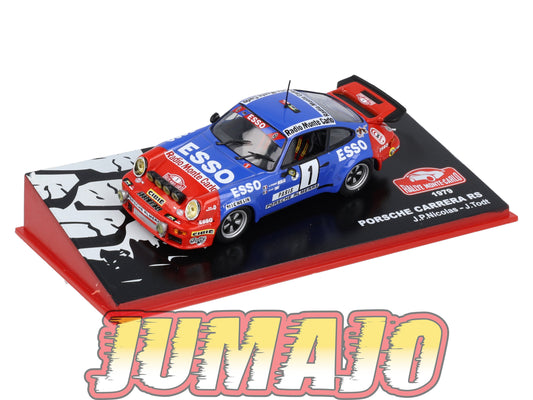 RMC107 Voiture 1/43 IXO Altaya Rallye Monte-Carlo PORSCHE Carrera RS 1979 #1 J.Nicolas