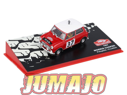 RMC110 Voiture 1/43 IXO Altaya Rallye monte-carlo MORRIS Cooper P.Hopkirk 1964 #37