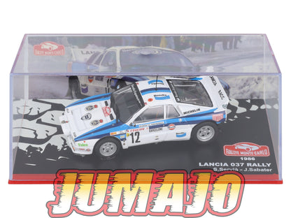 RMC111 Voiture 1/43 IXO Altaya Rallye monte-carlo LANCIA 037 1986 #12 S.Servia