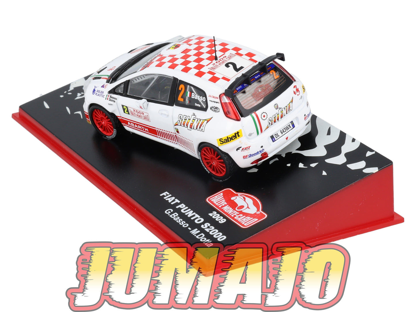 RMC115 Voiture 1/43 IXO Altaya Rallye FIAT Punto S2000 G.Basso 2009 #2