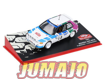 RMC120 Voiture 1/43 IXO Altaya Rallye MAZDA 323 GTX H.Mikkola 1991 #10