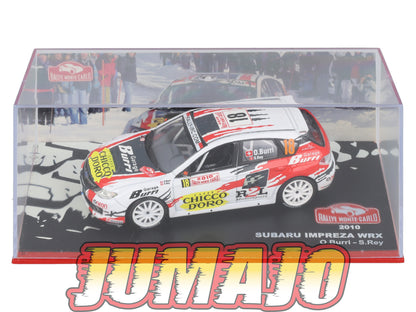 RMC121 Voiture 1/43 IXO Altaya Rallye monte-carlo SUBARU Impreza O.Burri 2010 #18