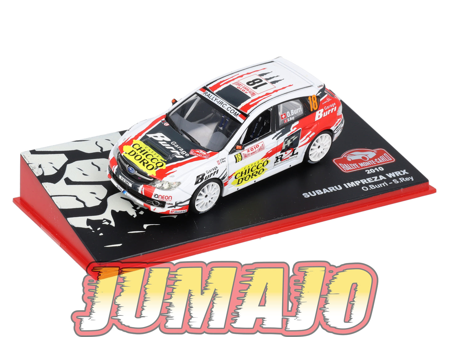 RMC121 Voiture 1/43 IXO Altaya Rallye monte-carlo SUBARU Impreza O.Burri 2010 #18