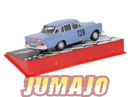 RMC124 Voiture 1/43 IXO Altaya Rallye MERCEDES 220SE W.Schock 1960 #128