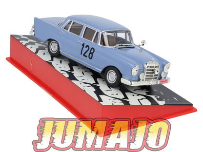 RMC124 Voiture 1/43 IXO Altaya Rallye MERCEDES 220SE W.Schock 1960 #128