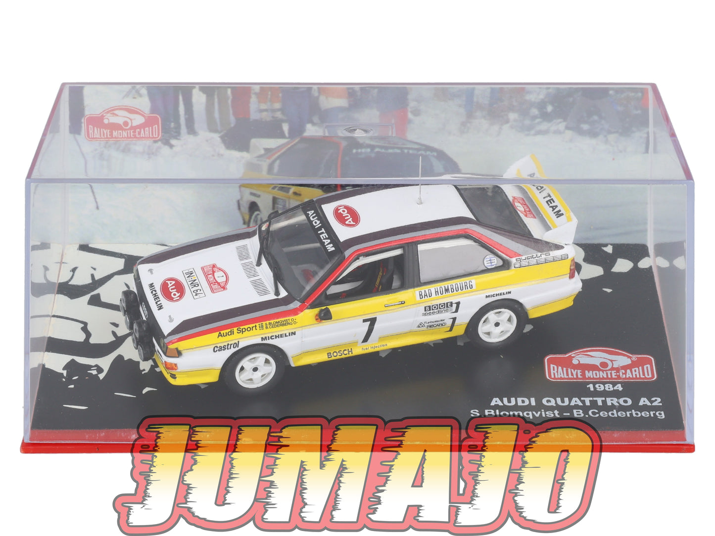 RMC128 Voiture 1/43 IXO Altaya Rallye AUDI Quattro A2 S.Blomqvist 1984 #7