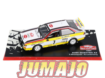 RMC128 Voiture 1/43 IXO Altaya Rallye AUDI Quattro A2 S.Blomqvist 1984 #7