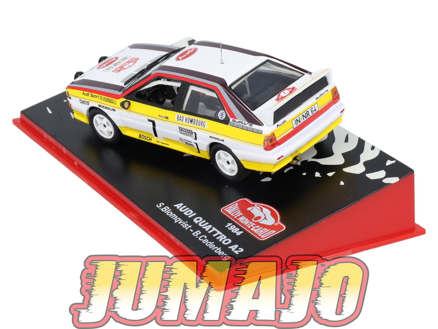 RMC128 Voiture 1/43 IXO Altaya Rallye AUDI Quattro A2 S.Blomqvist 1984 #7