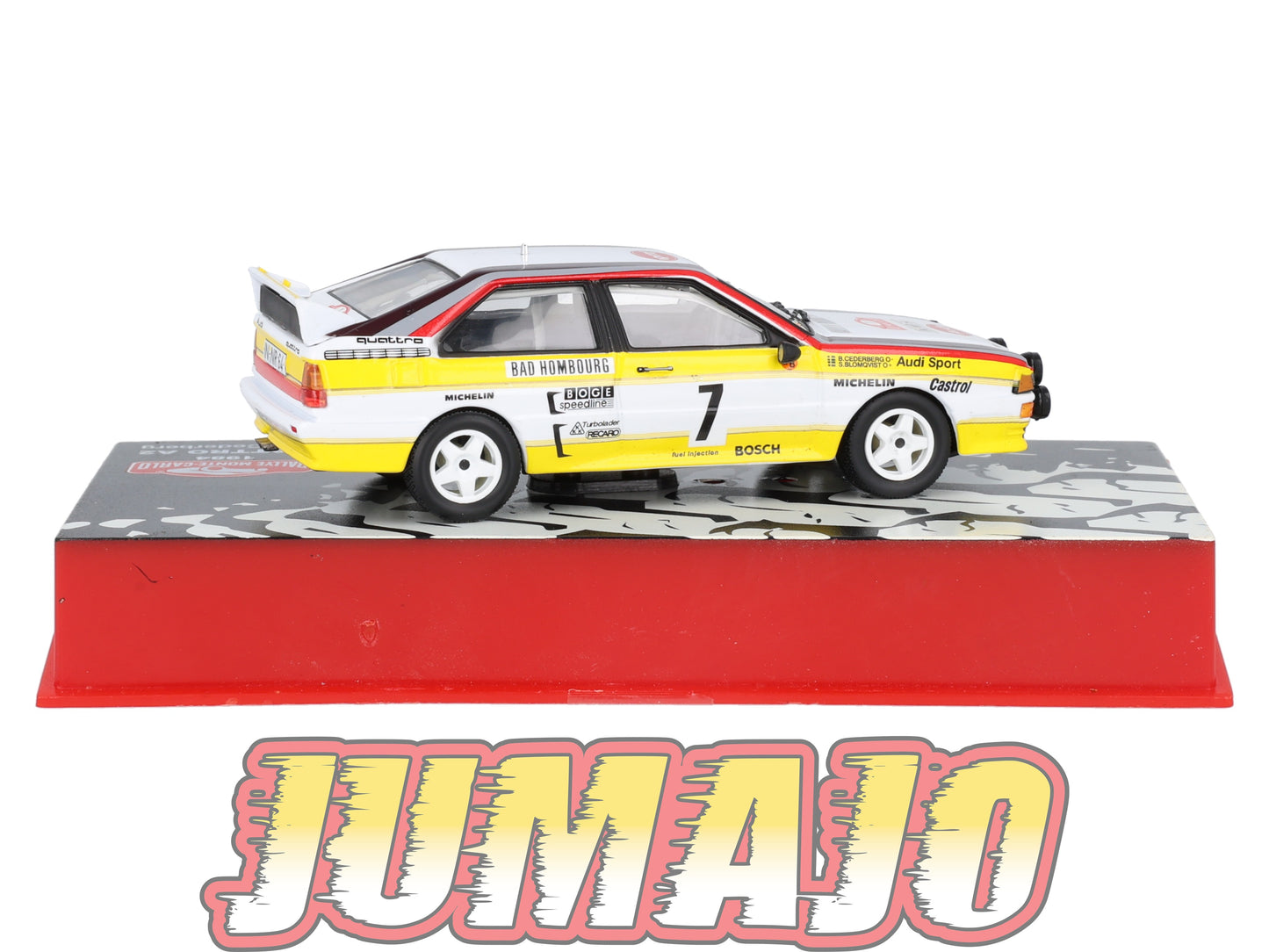 RMC128 Voiture 1/43 IXO Altaya Rallye AUDI Quattro A2 S.Blomqvist 1984 #7