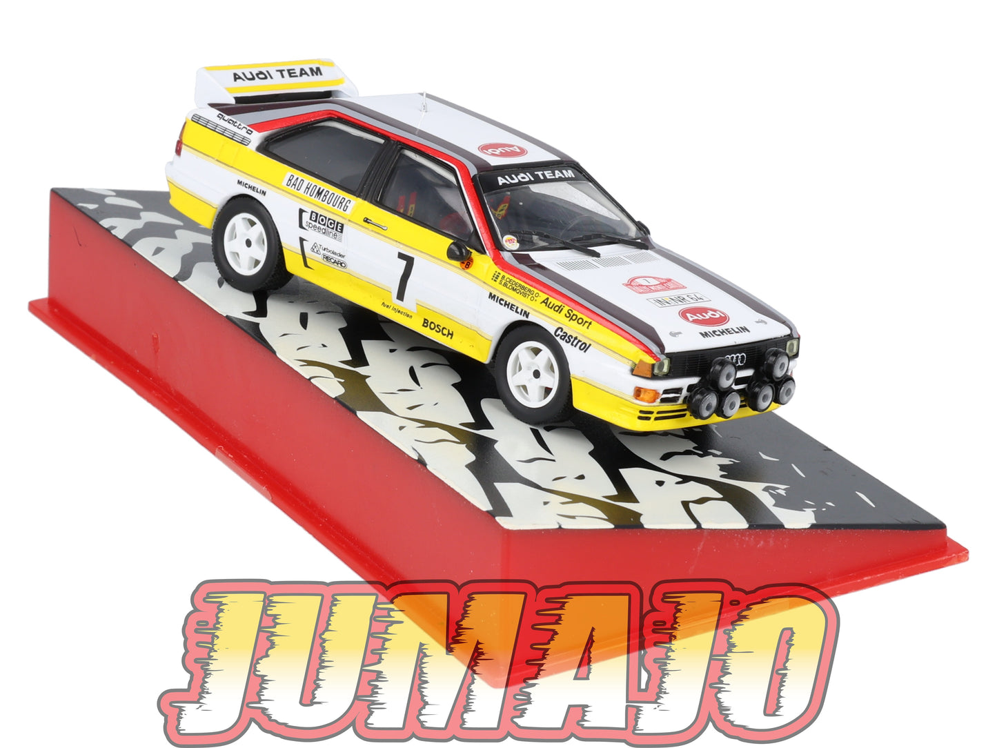 RMC128 Voiture 1/43 IXO Altaya Rallye AUDI Quattro A2 S.Blomqvist 1984 #7