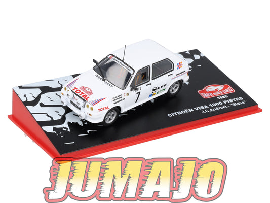 RMC12 Voiture 1/43 IXO Altaya Rallye Monte-carlo CITROËN Visa 1000 Pistes #7 J.C.Andruet 1985