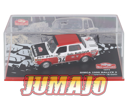 RMC18 Voiture 1/43 IXO Altaya Rallye Monte-carlo SIMCA 1000 Rallye2 1973 #34 B.Fiorentino Occasion