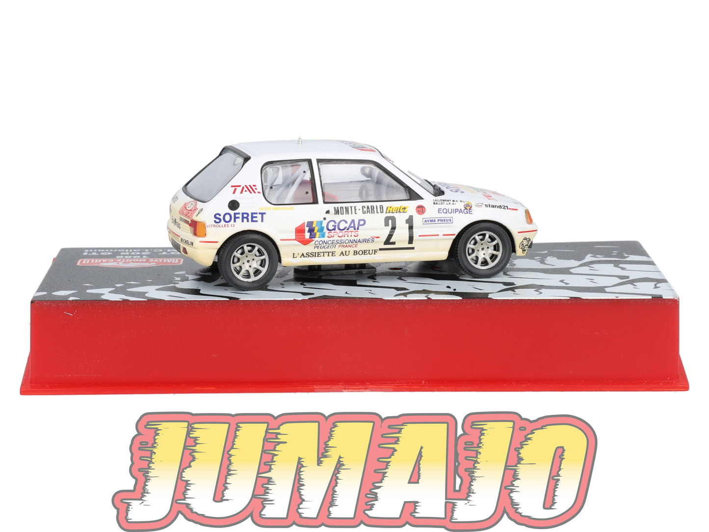 RMC19 Voiture 1/43 IXO Altaya Rallye monte-carlo PEUGEOT 205 GTI Ballet 1988 #21