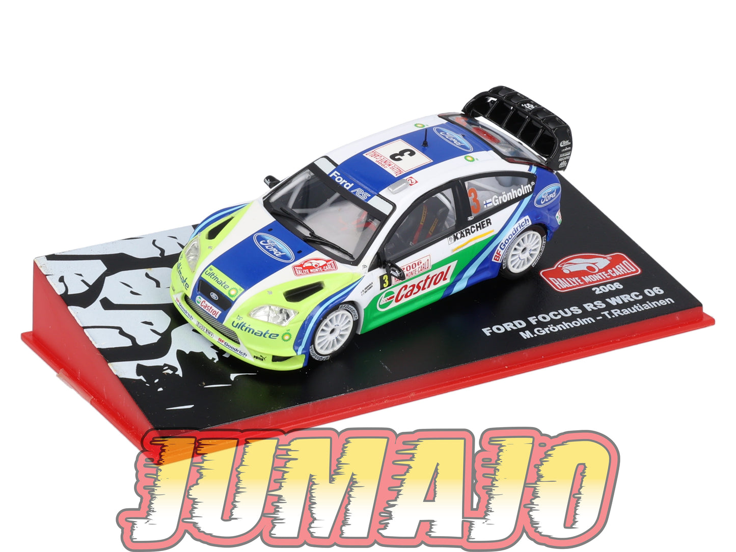 RMC22 Voiture 1/43 IXO Altaya Rallye FORD Focus RS WRC M.Gronholm 2006 #3 Monte-carlo