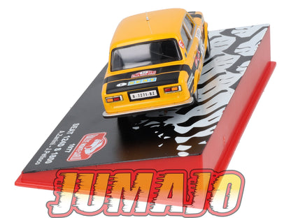 RMC25 Voiture 1/43 IXO Altaya RallyeMonte Carlo SEAT 124D S 1800 1977 #12 A.Zanini