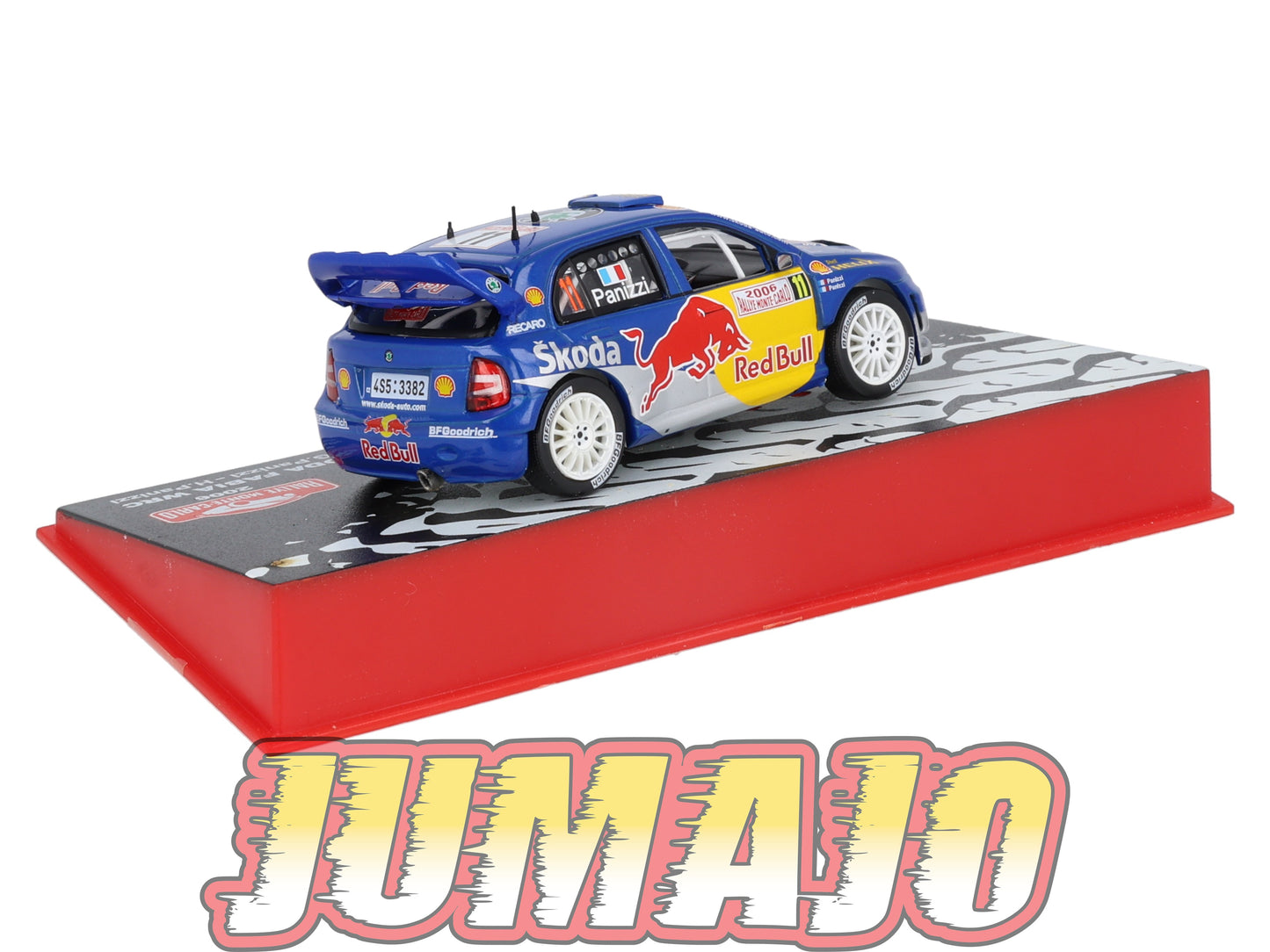 RMC28 Voiture 1/43 IXO Altaya Rallye SKODA Fabia WRC G.Panizzi 2006 #11 Monte-carlo