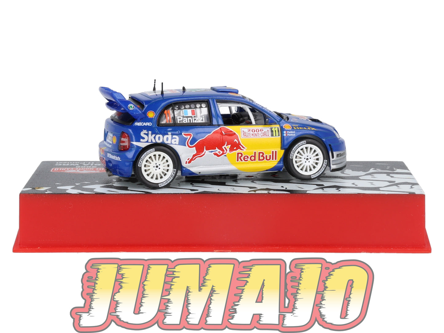 RMC28 Voiture 1/43 IXO Altaya Rallye SKODA Fabia WRC G.Panizzi 2006 #11 Monte-carlo