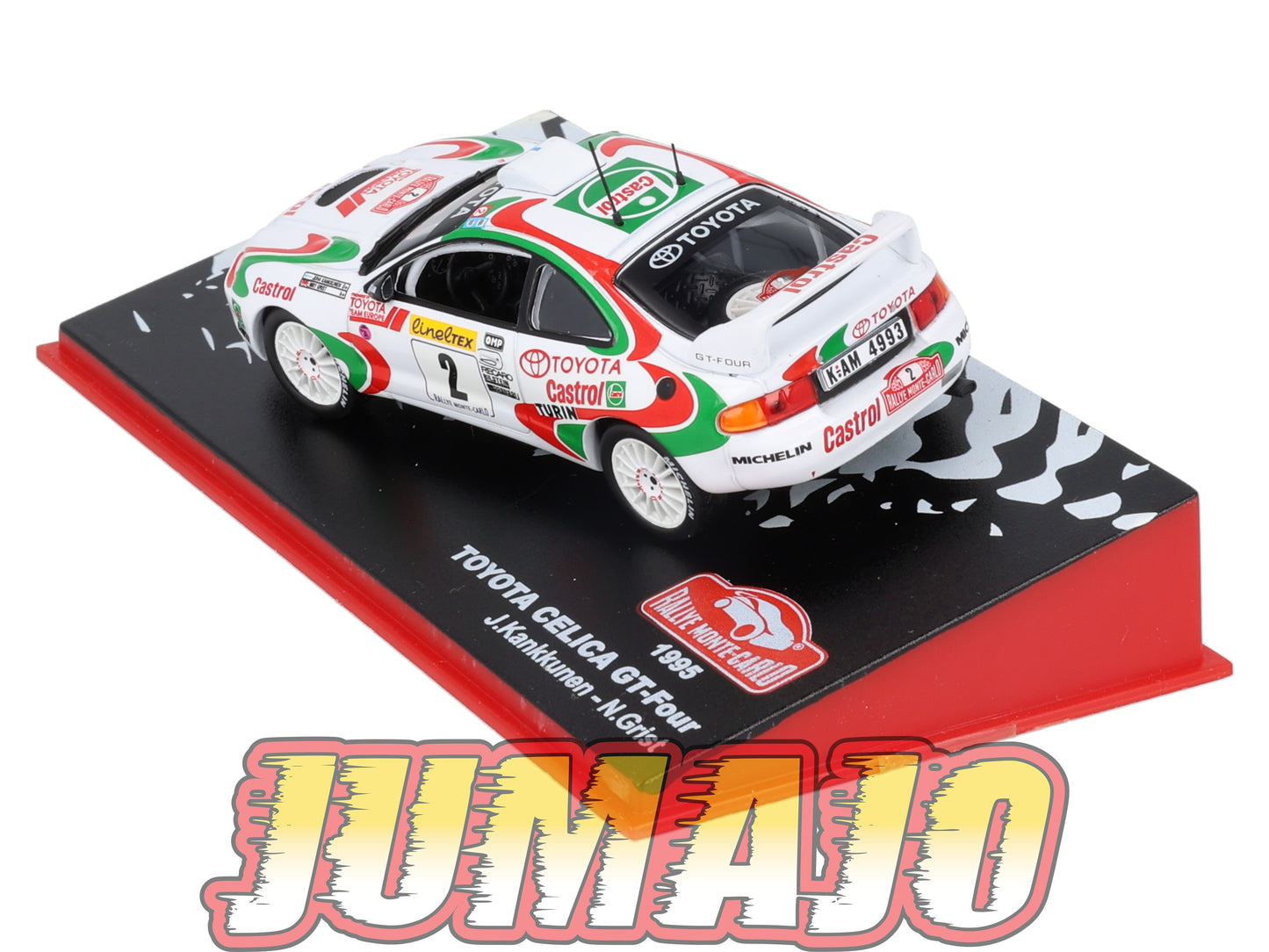 RMC31 Voiture 1/43 IXO Altaya Rallye Monte-Carlo TOYOTA Celica GT-Four 1995 #2 J.Kankkunen