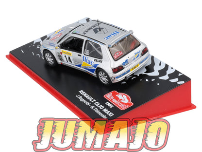 RMC32 Voiture 1/43 IXO Altaya Rallye monte-carlo RENAULT Clio Maxi J.Ragotti 1995 #14