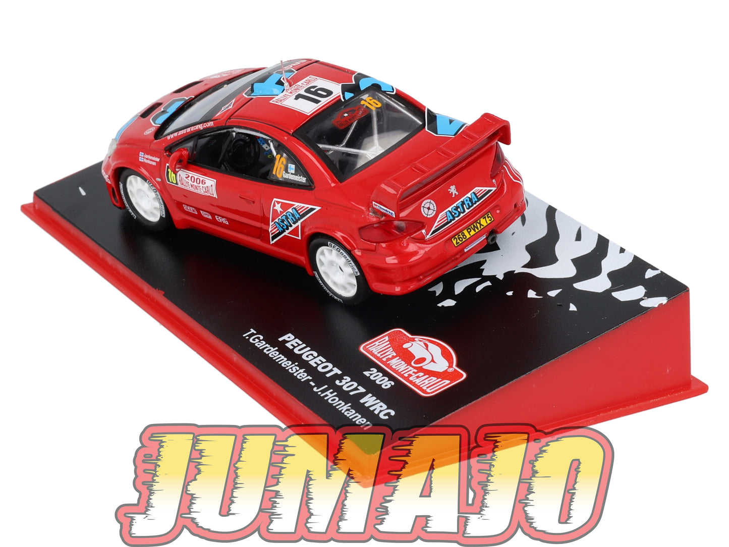 RMC37 Voiture 1/43 IXO Altaya Rallye monte-carlo PEUGEOT 307 T.Gardemeister 2006 #16