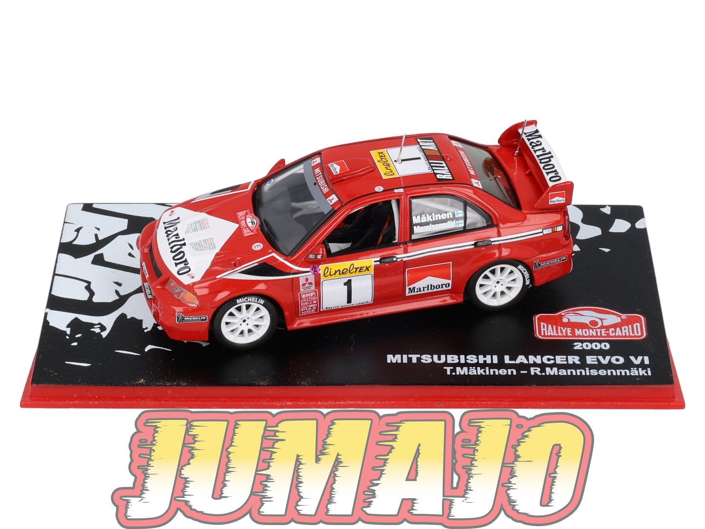RMC38 Voiture 1/43 IXO Altaya Rallye Monte-Carlo MITSUBISHI Lancer EVO VI 2000 #1 T.Makinen