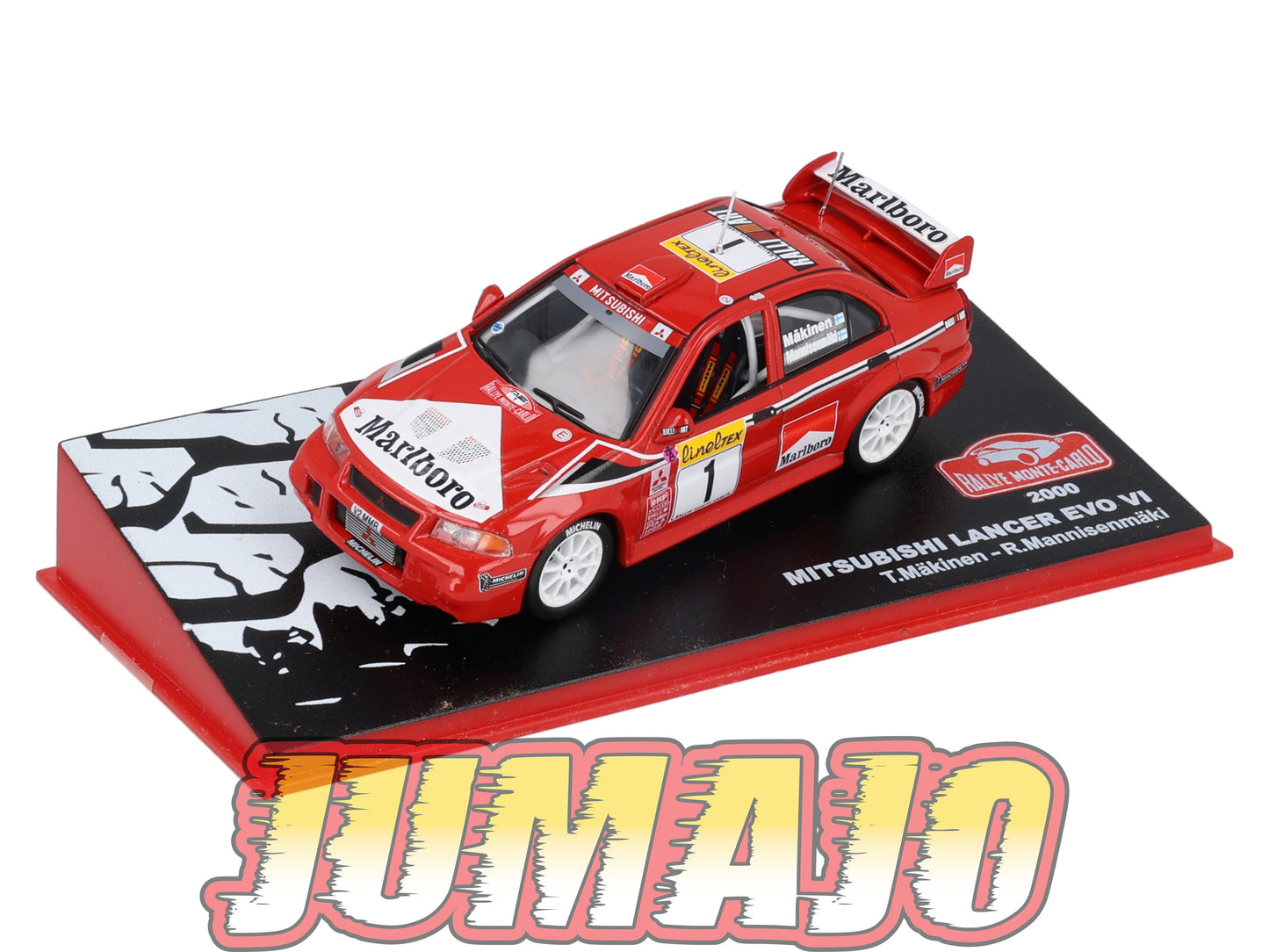 RMC38 Voiture 1/43 IXO Altaya Rallye Monte-Carlo MITSUBISHI Lancer EVO VI 2000 #1 T.Makinen